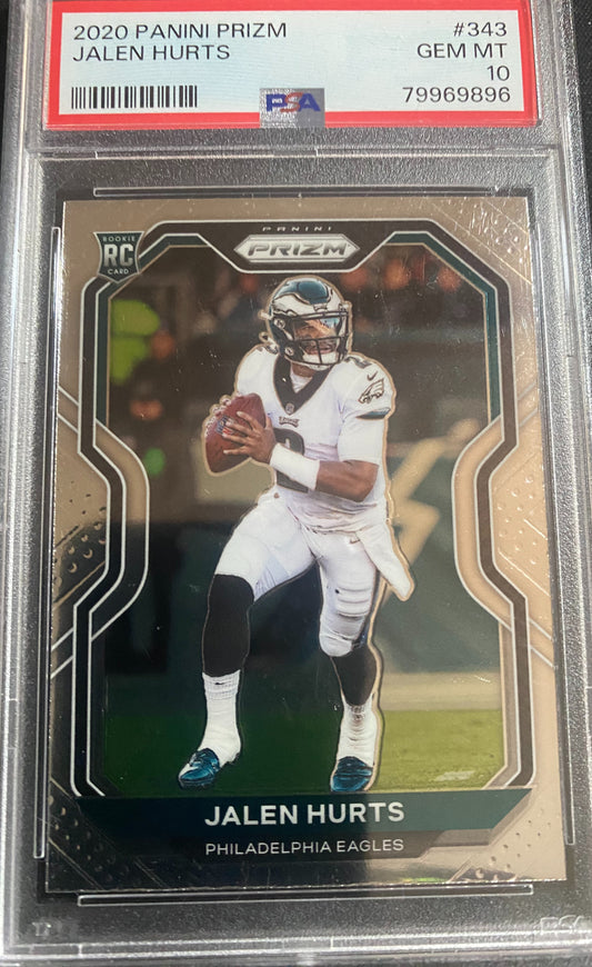 2020 Jalen Hurts Prizm Rookie PSA 10