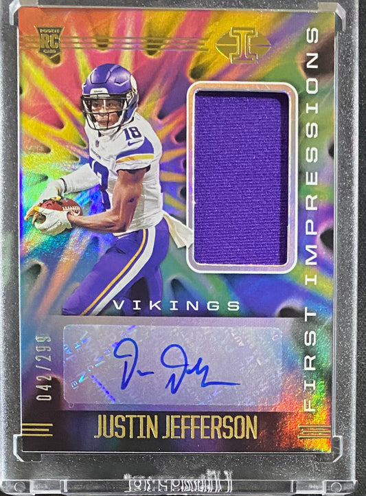 2020 Justin Jefferson RPA Rookie Auto /299