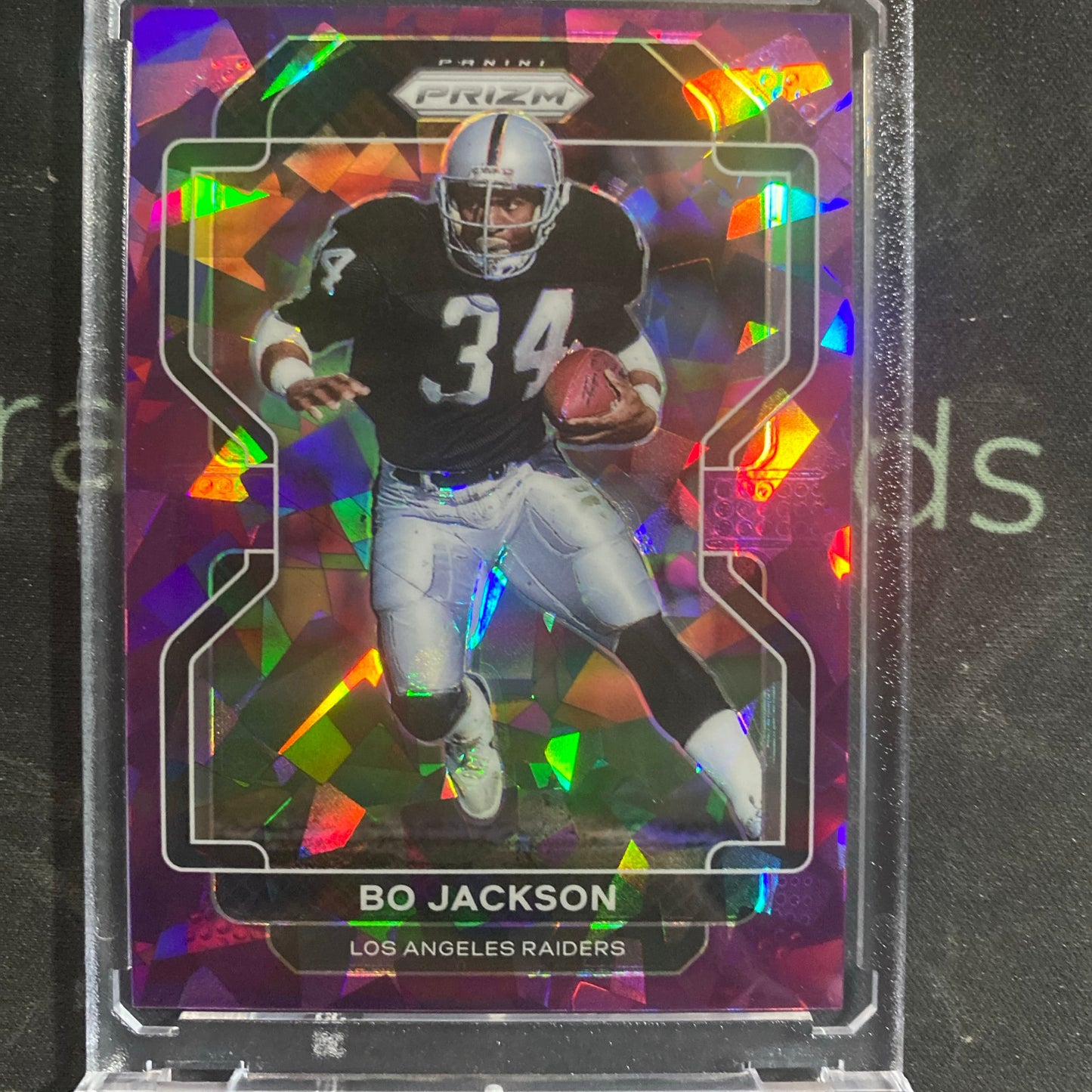 2021 Bo Jackson Prizm Purple Cracked Ice #'d /225