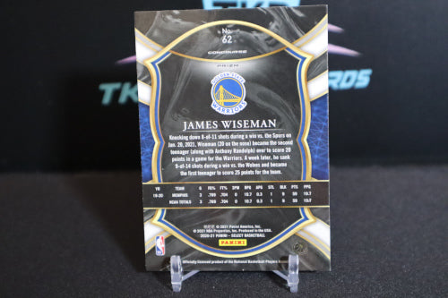 James Wiseman 20-21 Select tri-color flash prizm