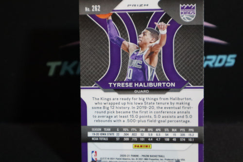 Tyrese Haliburton Prizm RC Silver Card#262